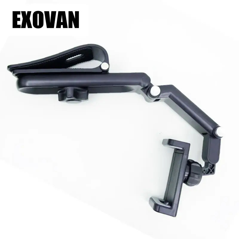 360° Rotating Car Phone Holder - Universal Dashboard/Windshield Mount for All Phones, Foldable & Adjustable Car Mobile Bracket with Sun Visor Clip