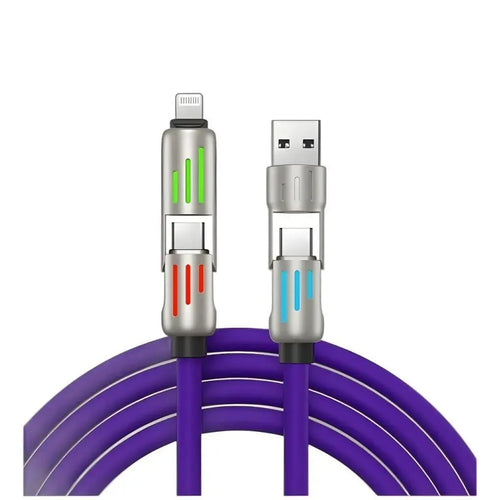 240W Ultra-Fast Charging Cable - High-Speed USB Charger for Iphone 15/16, Ipad Pro, Samsung & More - Travel-Friendly, Compact Design, Multi-Charging Solution