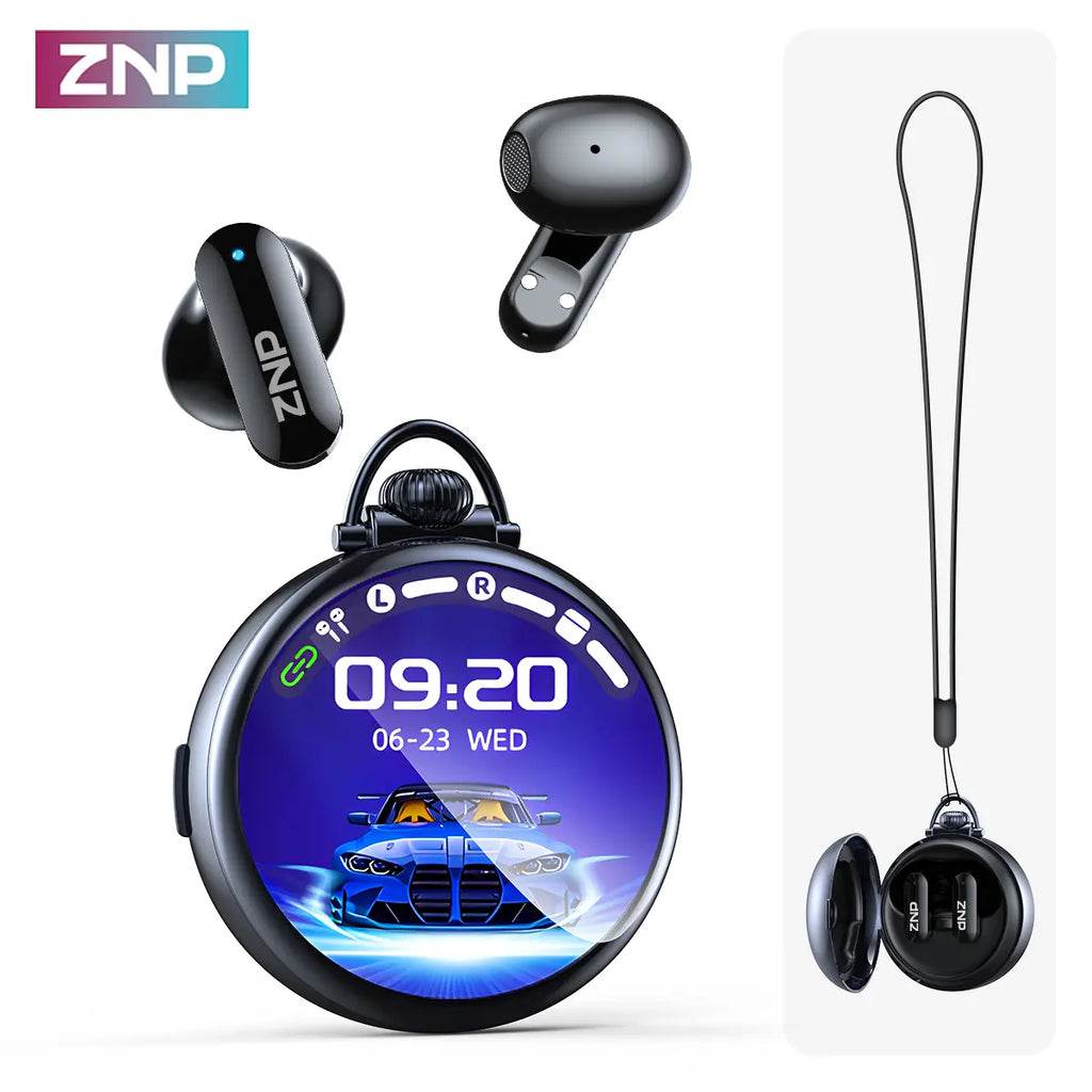 ZNP N03 TWS Bluetooth Earbuds, Bluetooth 6.0, LED Smart Touch Control, Lightweight In-Ear Design, IPX5 Waterproof, Suitable for Gaming, Office Work, Sports, Studying, and Voice Calls, Built-In Microphone