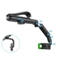 360° Rotating Car Phone Holder - Universal Dashboard/Windshield Mount for All Phones, Foldable & Adjustable Car Mobile Bracket with Sun Visor Clip